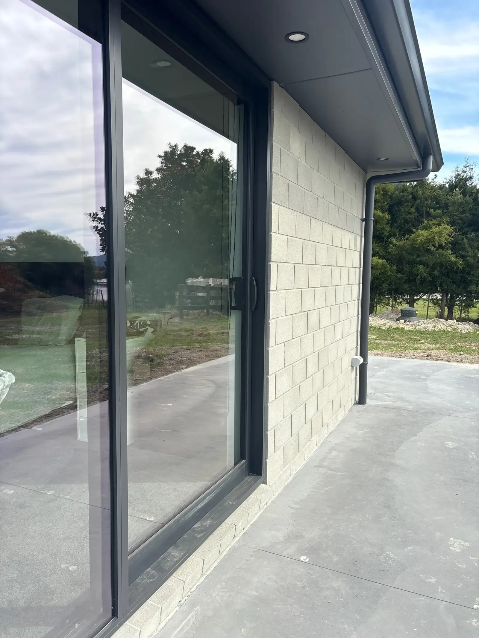 Before - MeshLock sliding door