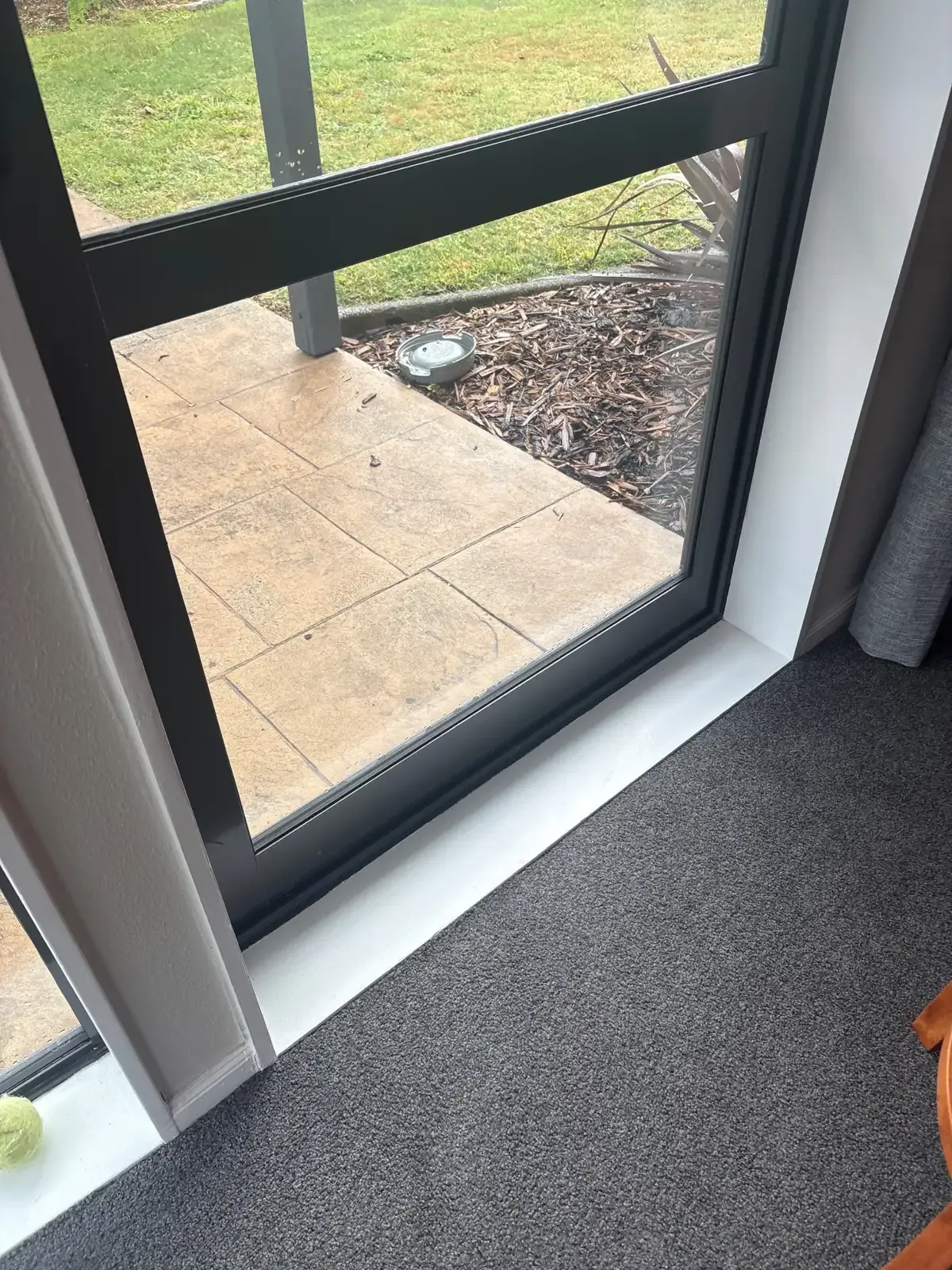 Before - MeshLock sliding door