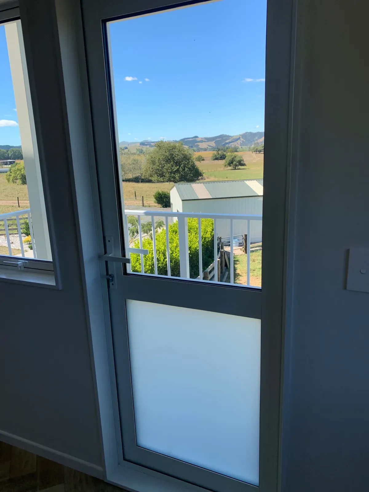 Before - MeshLock sliding door