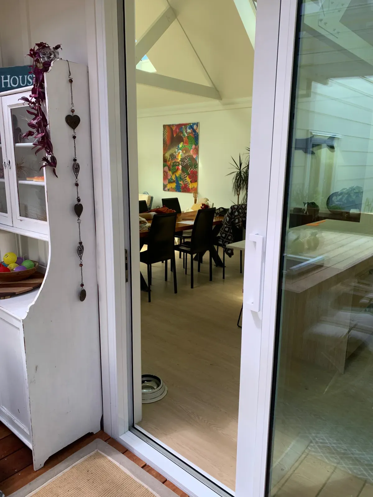Before - MeshLock sliding door