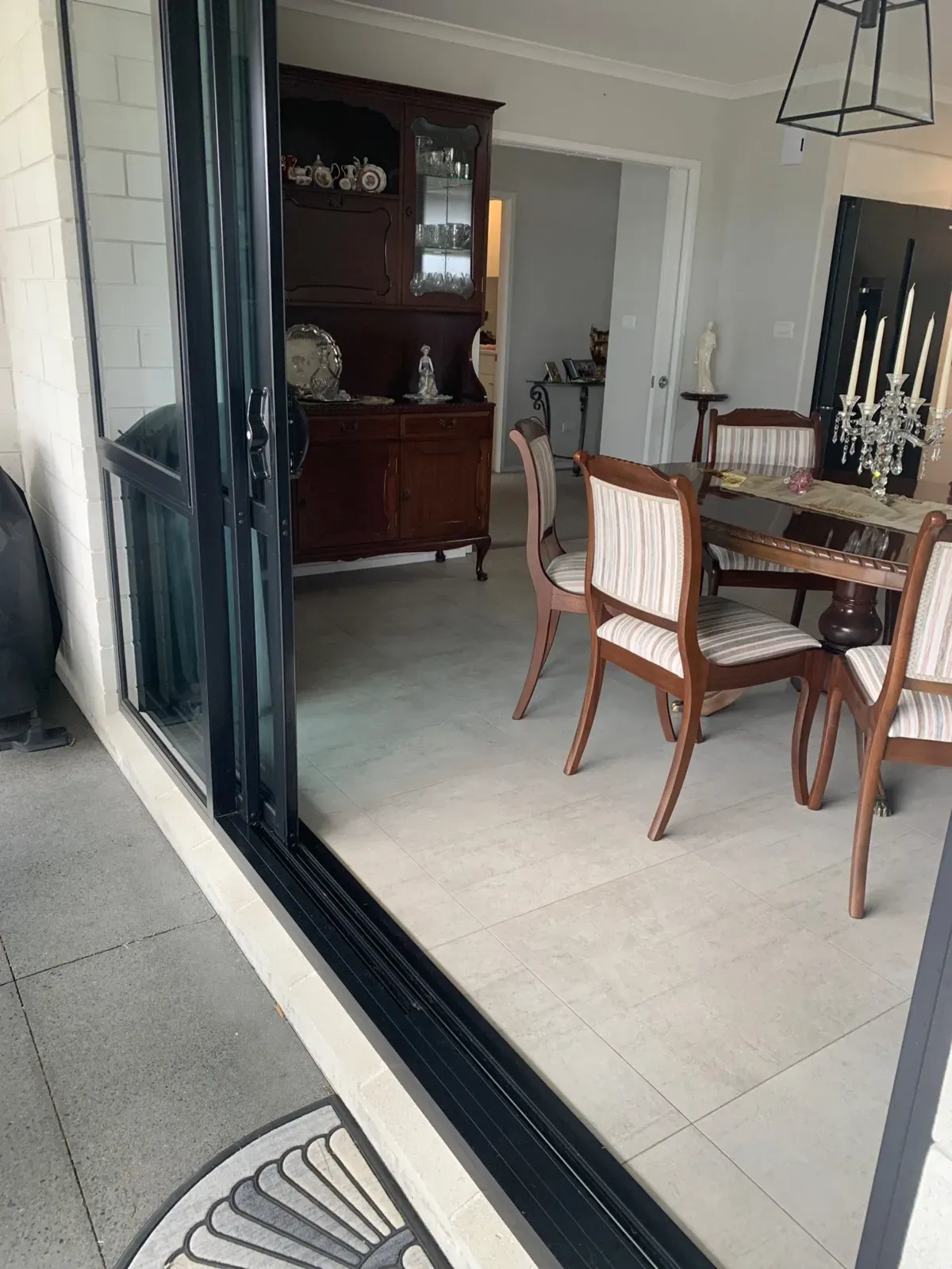 Before - Wall Screen sliding door