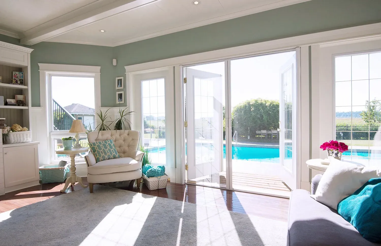 Phantom door screens